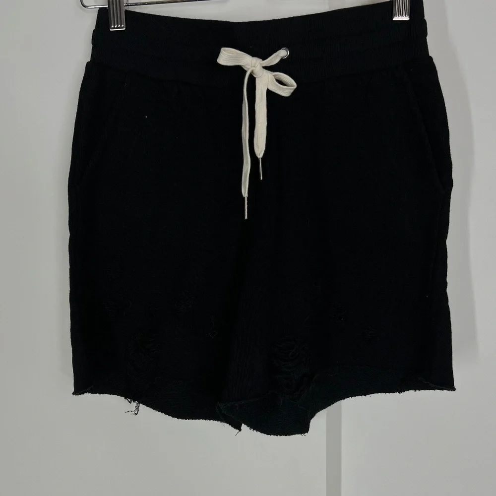 n:PHILANTHROPY COCO Short, Black cat, XS Distressed,‎ Oversized, Relaxed